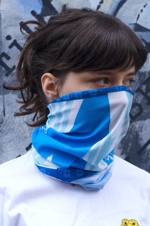 Баф синій